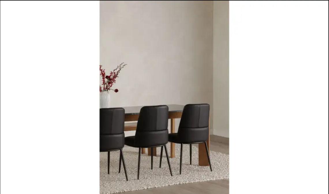 Laso Dining Chair Set of Two - Black thumbnail 2