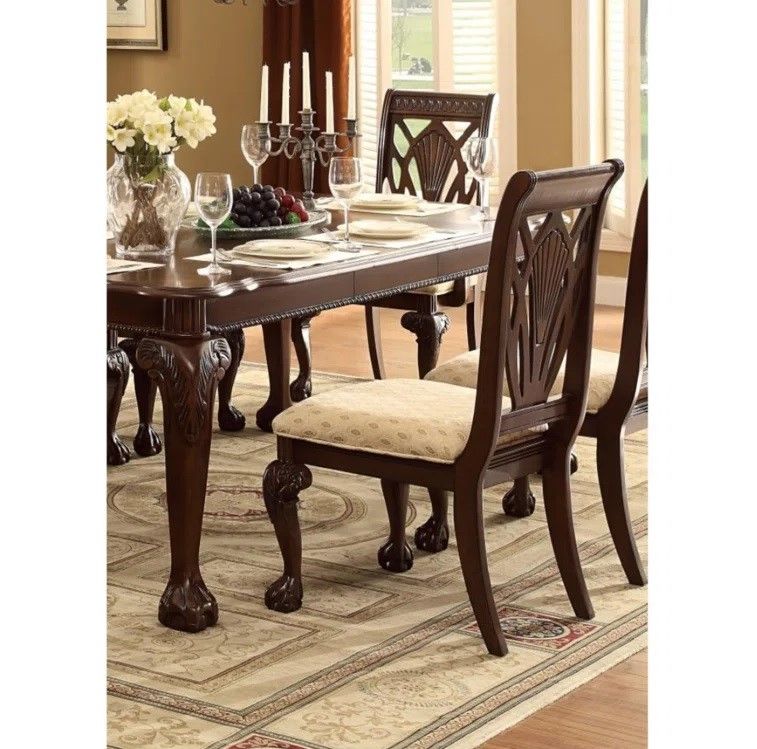 Murdoch Floral and Shell Motifs Dining Chair thumbnail 2