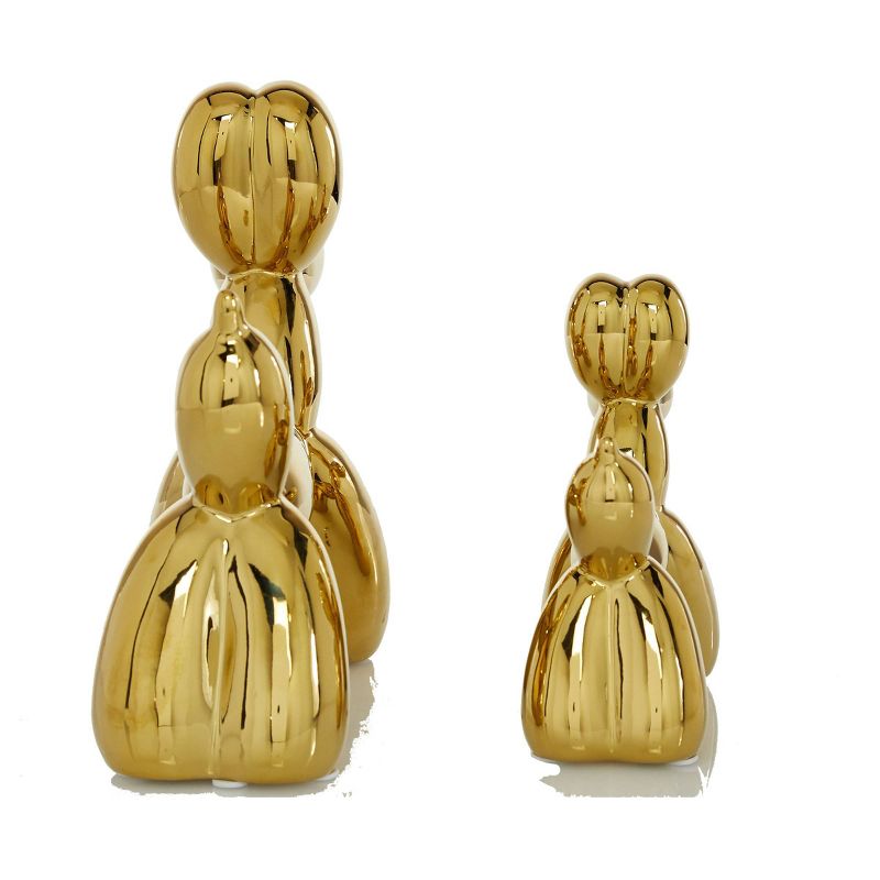 Set of 2 Ceramic Balloon Dog Sculptures thumbnail 3