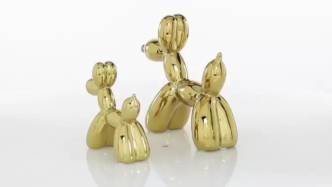 Set of 2 Ceramic Balloon Dog Sculptures thumbnail 6