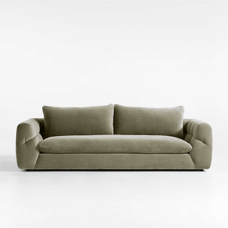 Cambria Green Velvet Sofa thumbnail 3