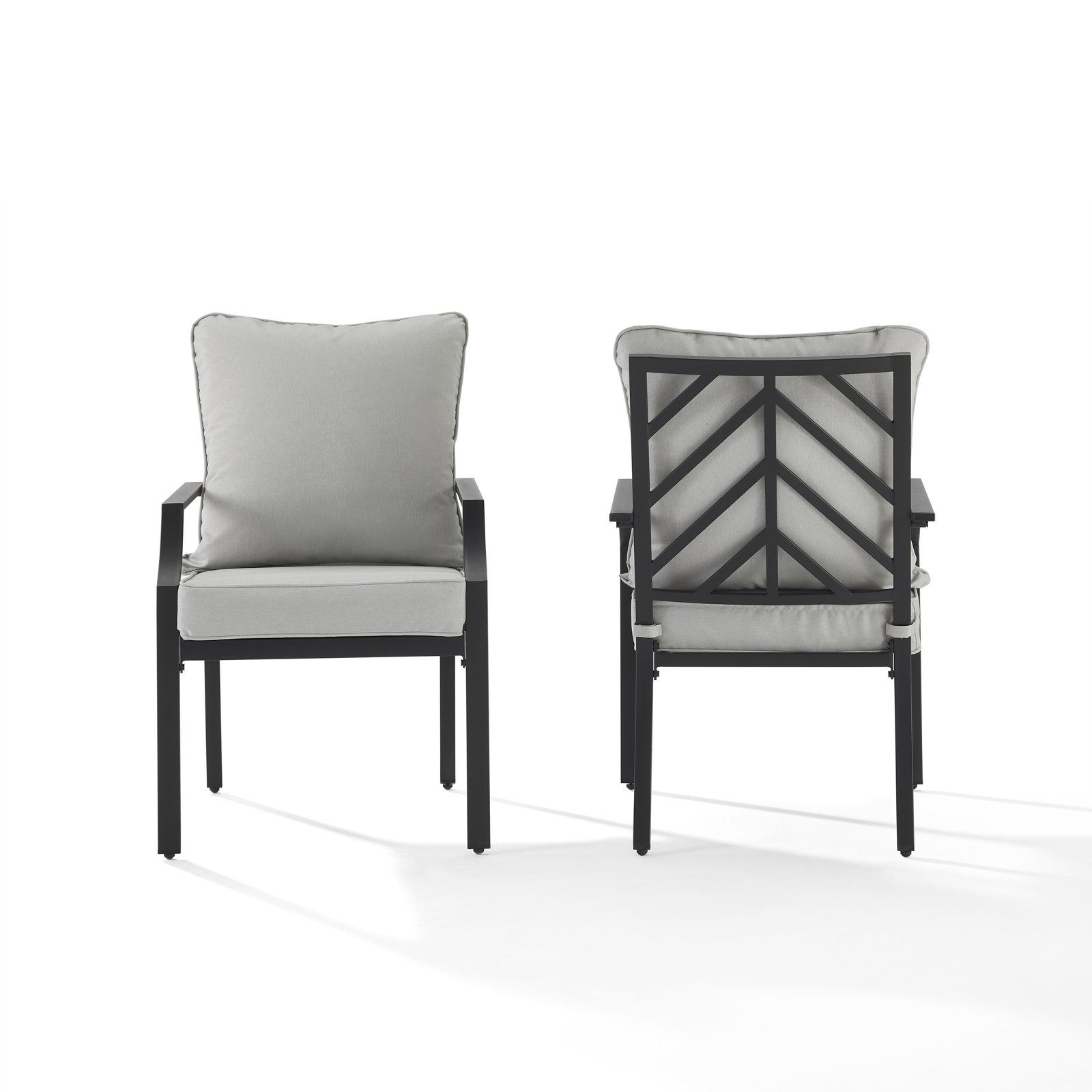 Tollstrup Metal Outdoor Dining Armchair with Cushion thumbnail 2