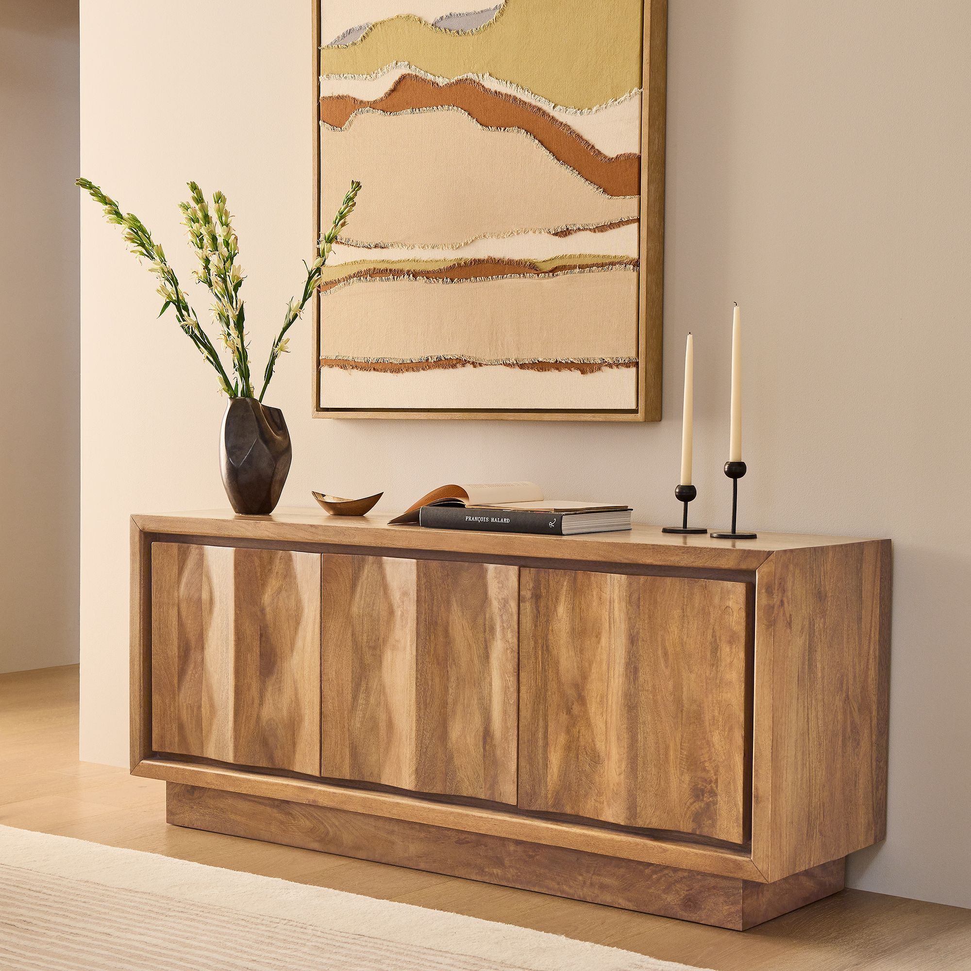 Carved Pattern Media Console thumbnail 2