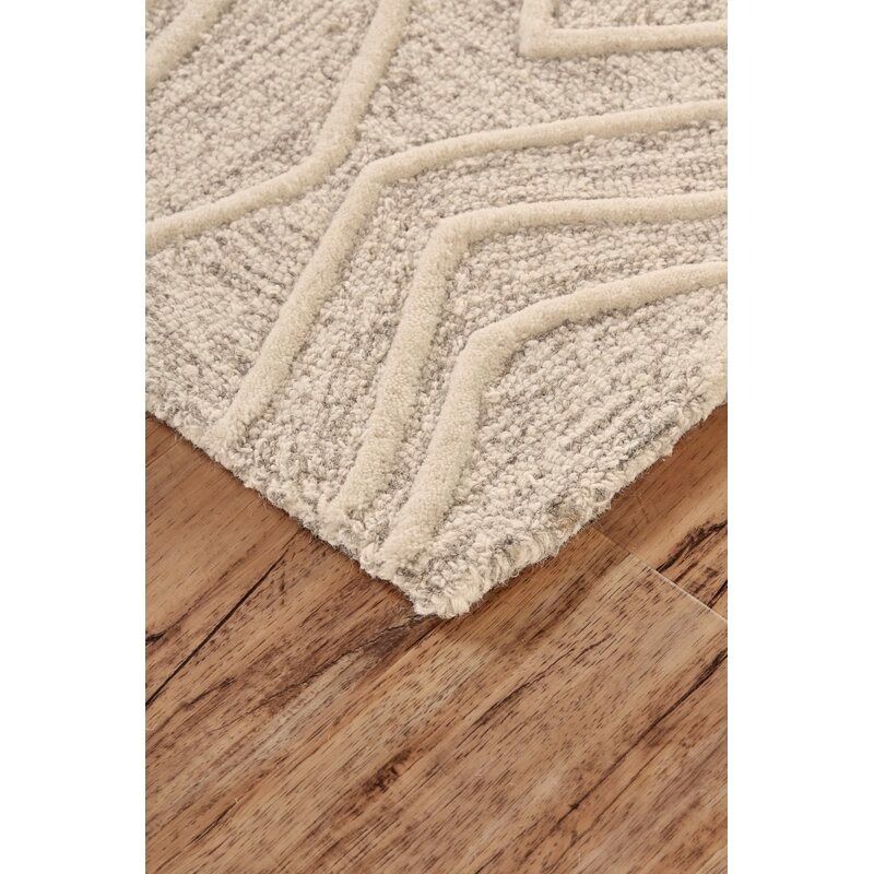 Cunningham Handmade Wool IvoryBeige Rug thumbnail 2