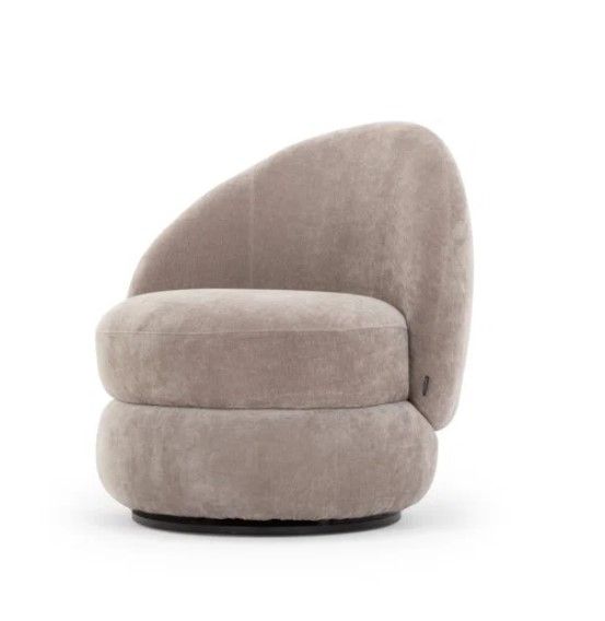 Bennie Upholstered Swivel Barrel Chair thumbnail 2
