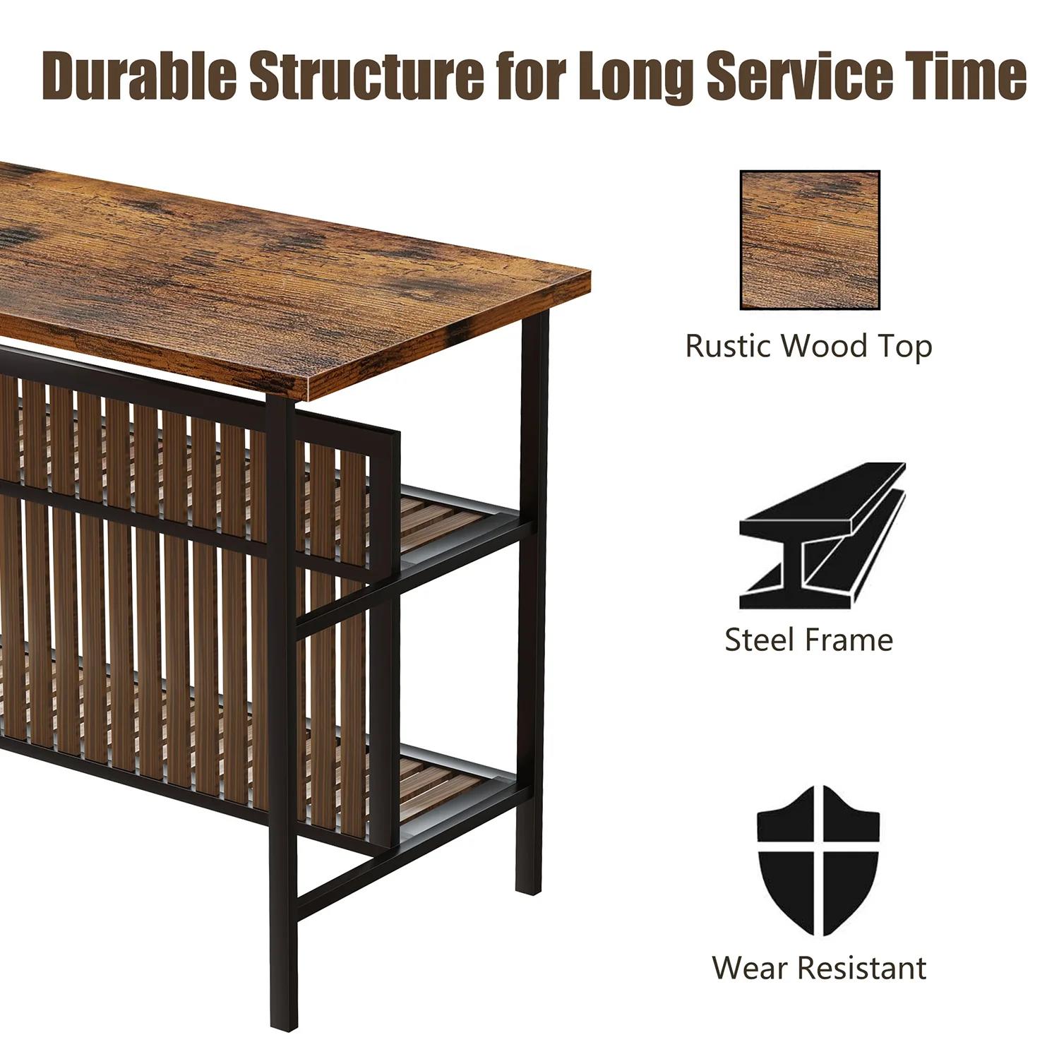 Grondin Iron Kitchen Island thumbnail 5