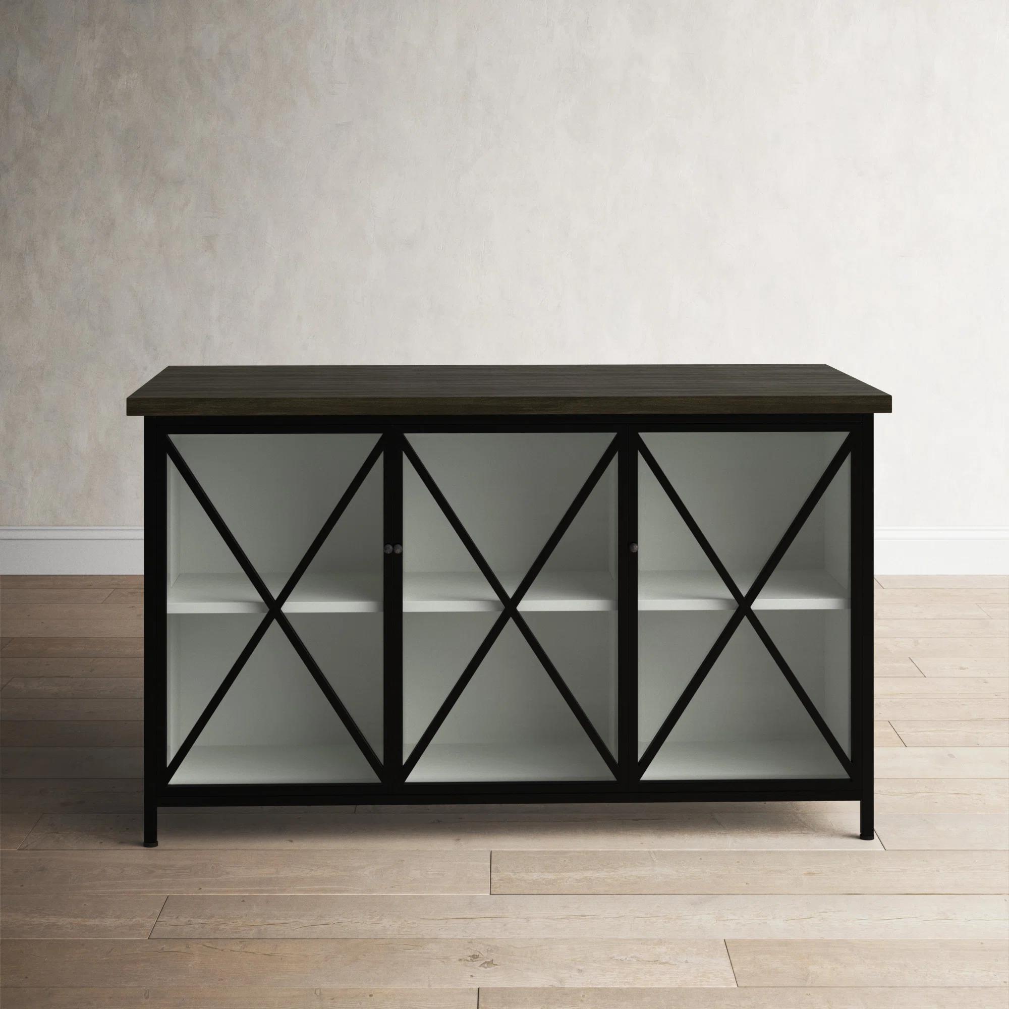 Bede Solid Wood Kitchen Island thumbnail 3