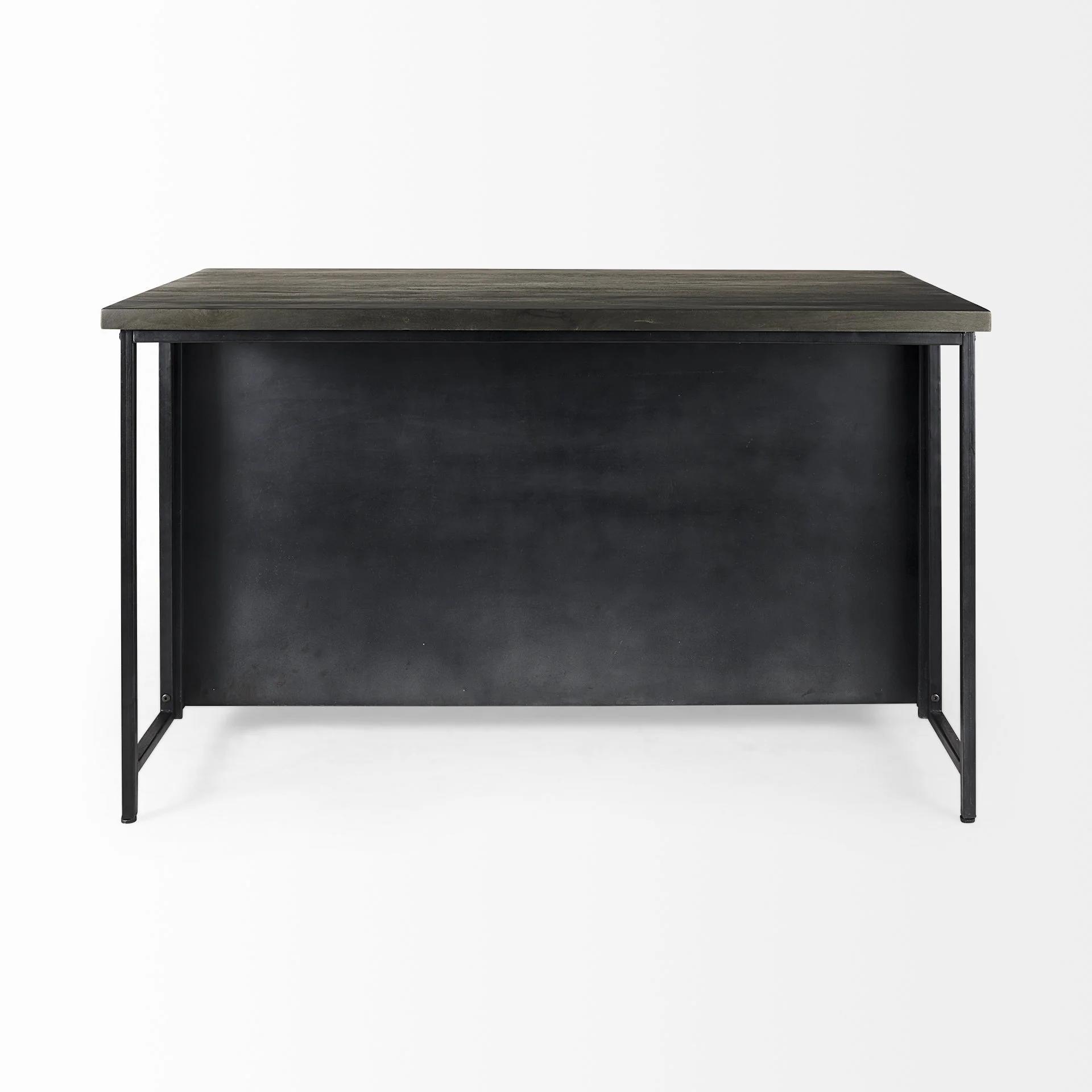 Bede Solid Wood Kitchen Island thumbnail 6