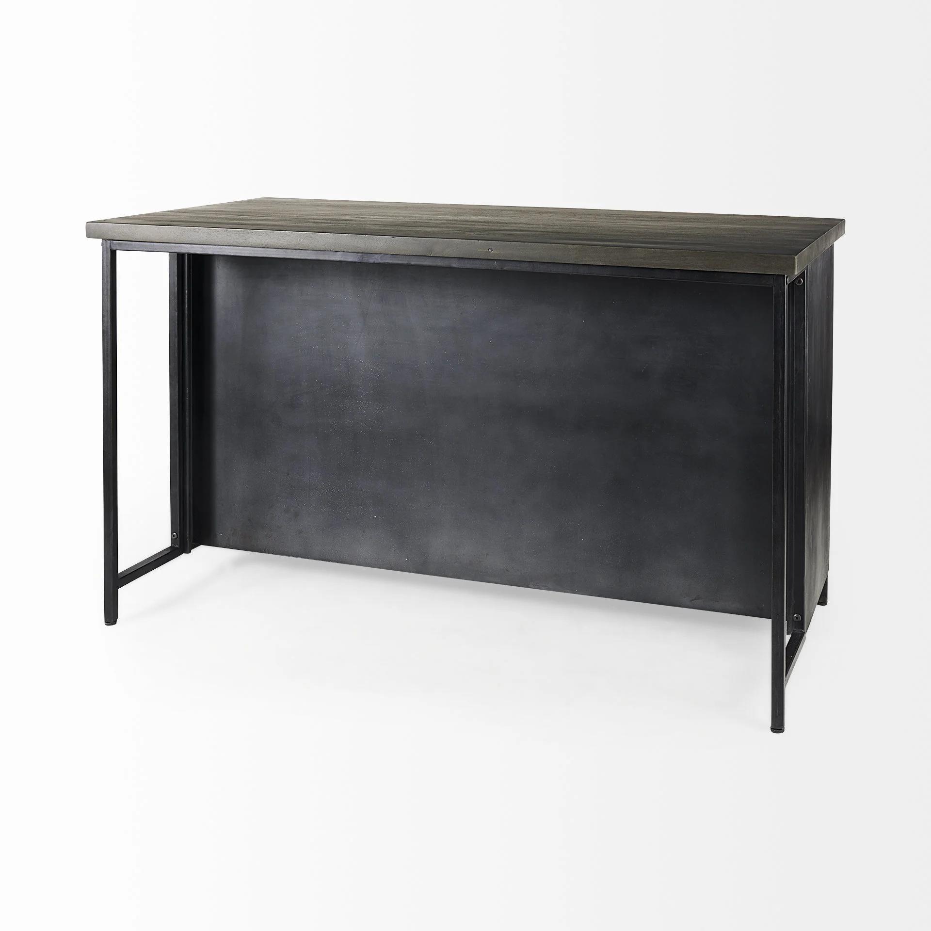 Bede Solid Wood Kitchen Island thumbnail 7