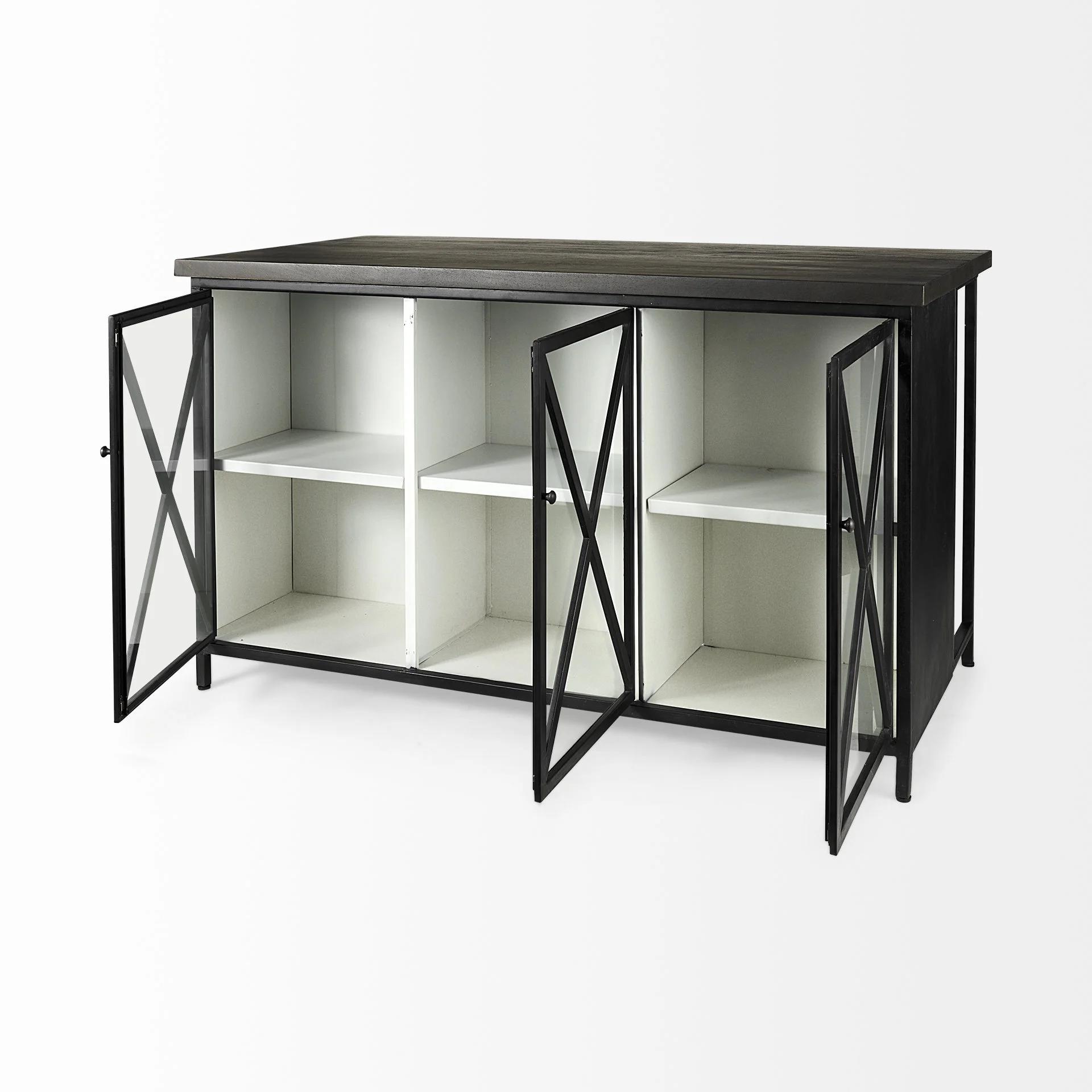 Bede Solid Wood Kitchen Island thumbnail 8