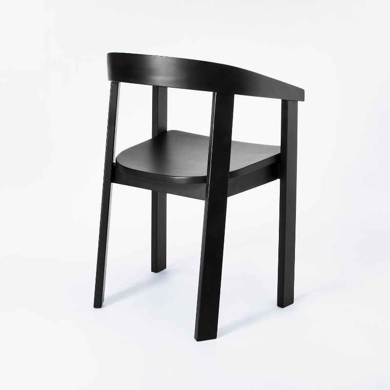 Terra Solid Wood Curved Back Dining Chair thumbnail 4