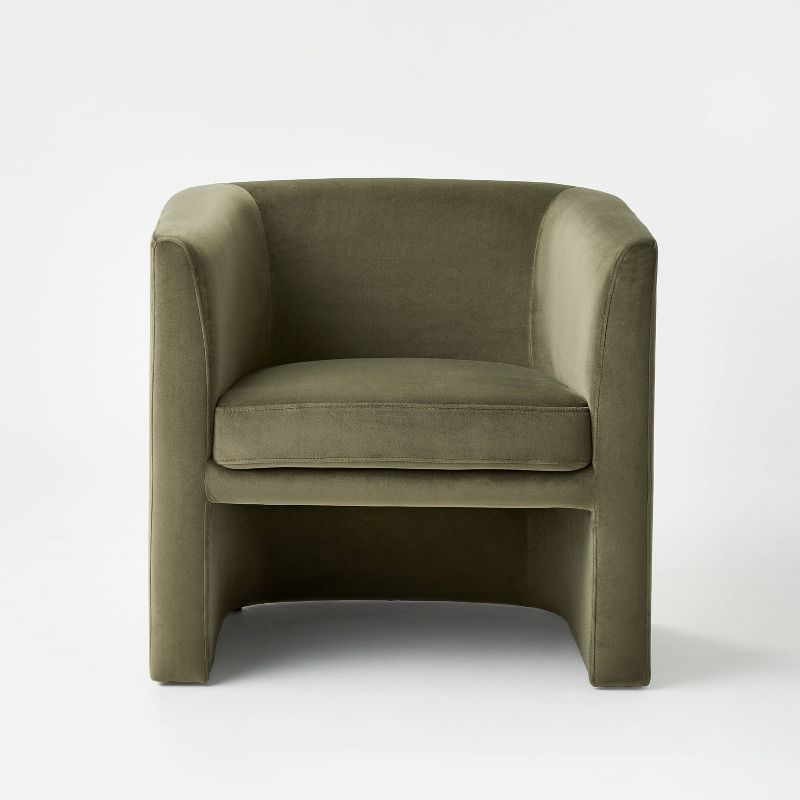 Vernon Upholstered Barrel Accent Chair thumbnail 3