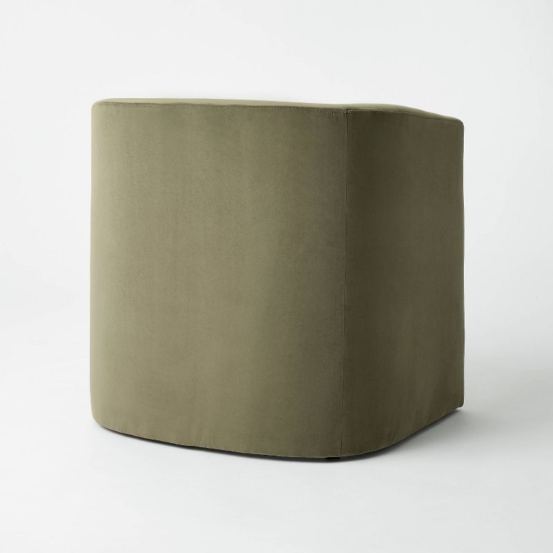 Vernon Upholstered Barrel Accent Chair thumbnail 4