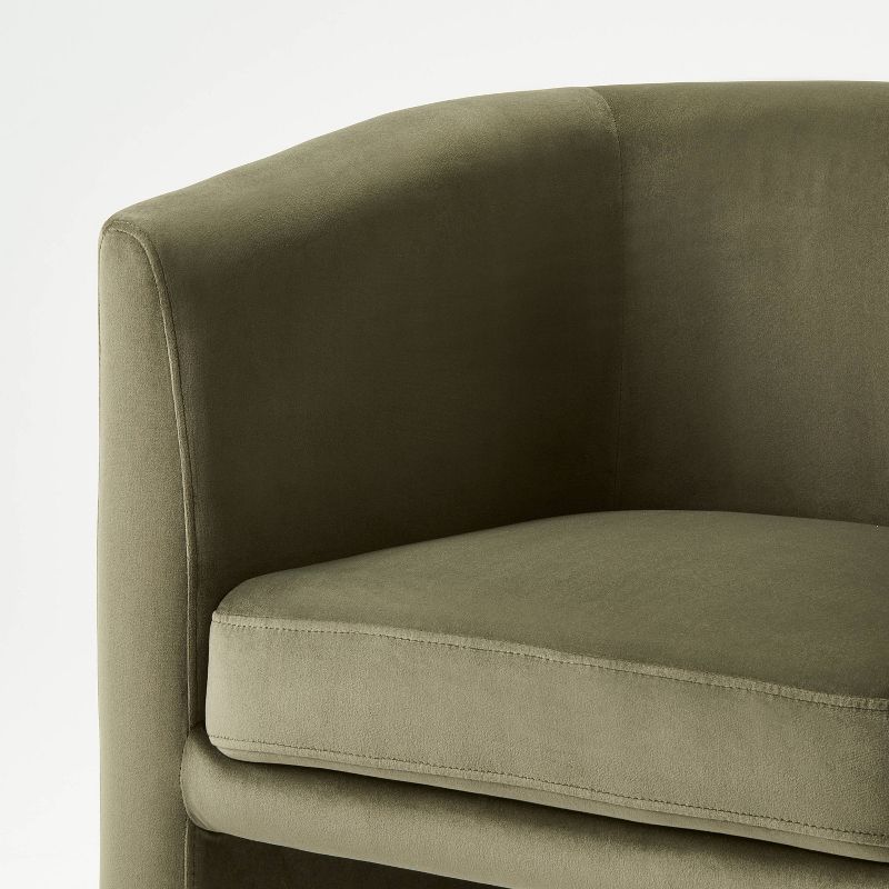 Vernon Upholstered Barrel Accent Chair thumbnail 5