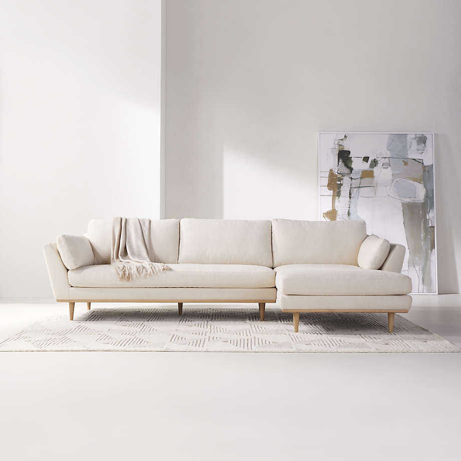 Hague Mid-Century 2-Piece Right-Arm Chaise Sectional Sofa thumbnail 2