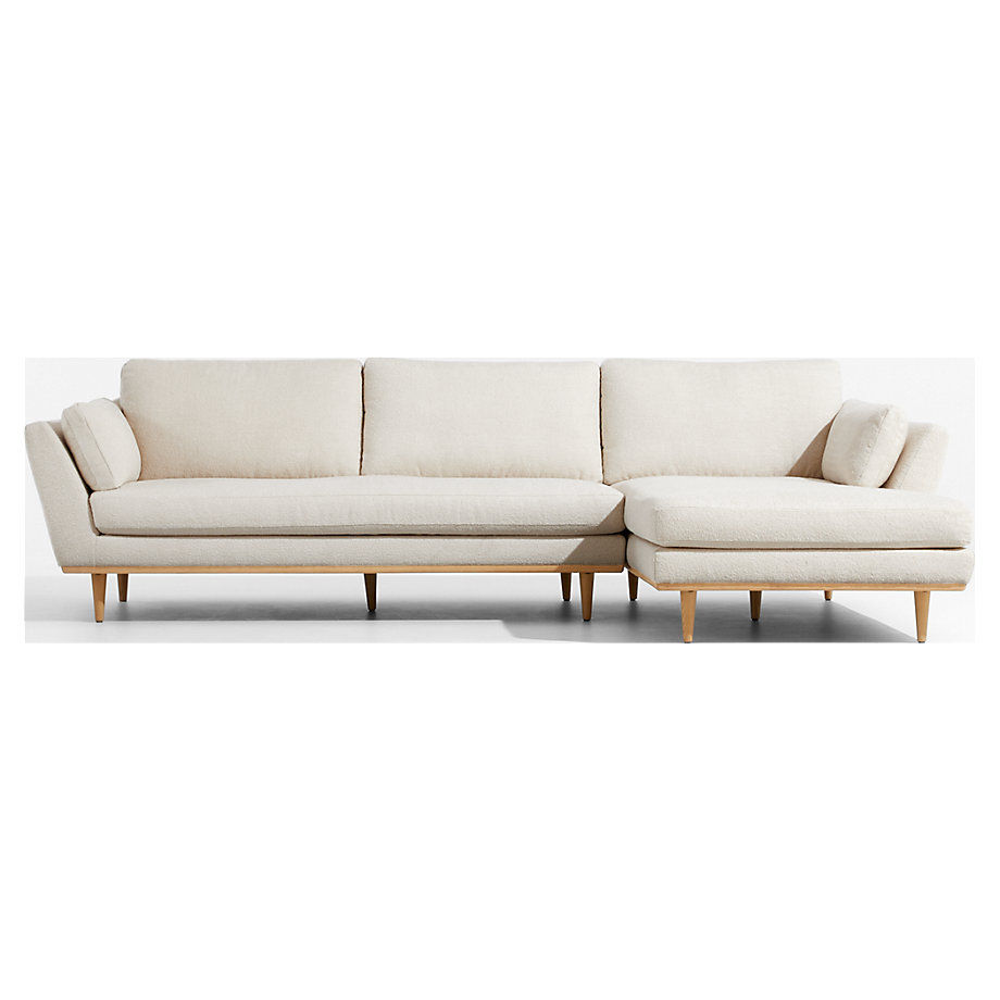 Hague Mid-Century 2-Piece Right-Arm Chaise Sectional Sofa thumbnail 3