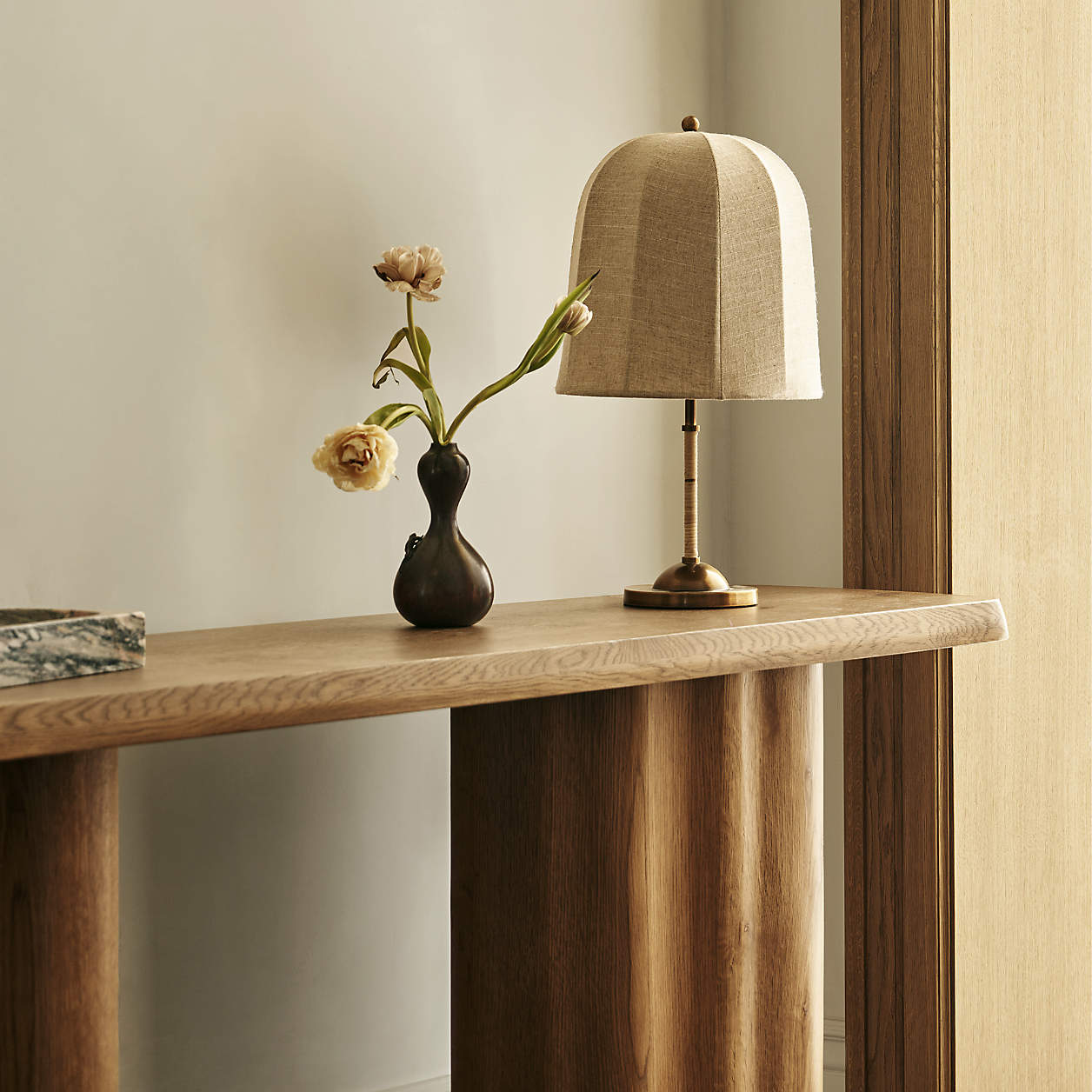 Winslow Oak Wood Console Table by Jake Arnold thumbnail 6
