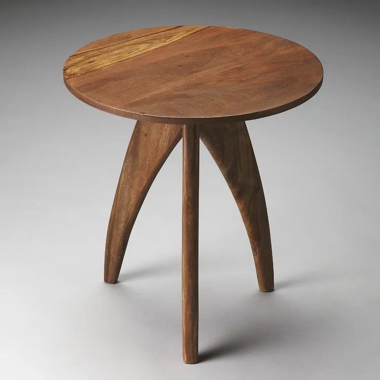 Laverne Solid Wood 3 Legs End Table thumbnail 2