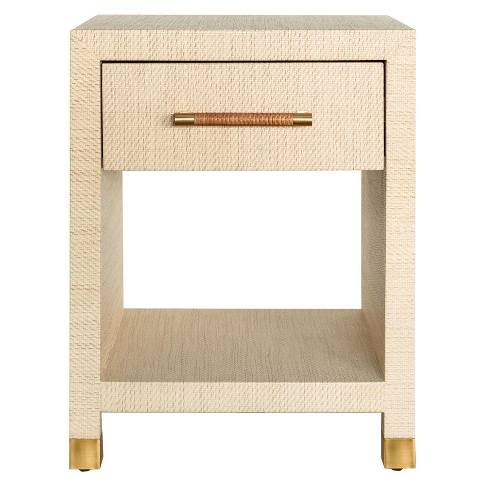 Willis Coastal Natural Rattan Rectangular Side Table thumbnail 2