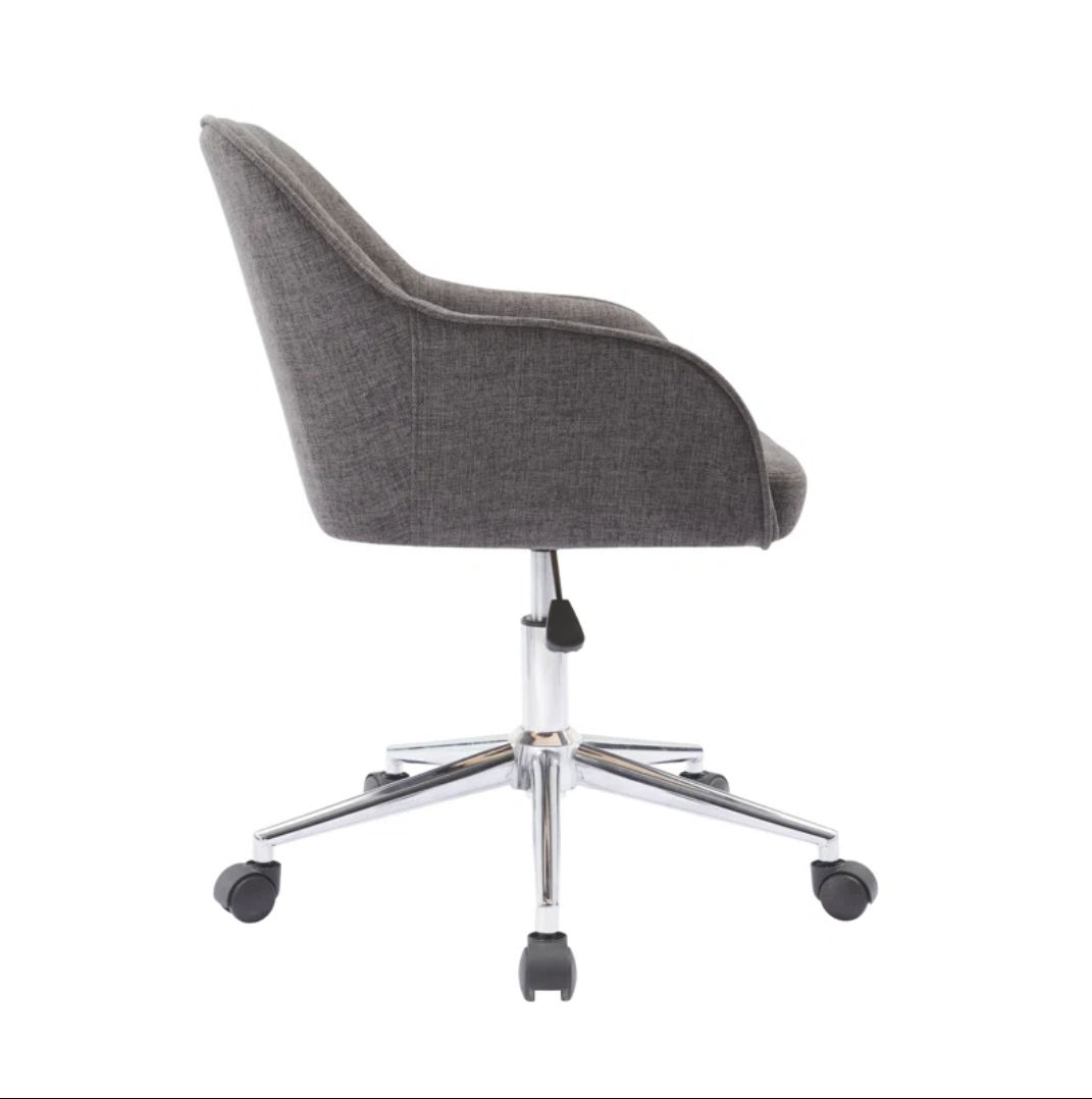 Alcaraz Fabric Office Chair with Chrome Base thumbnail 3