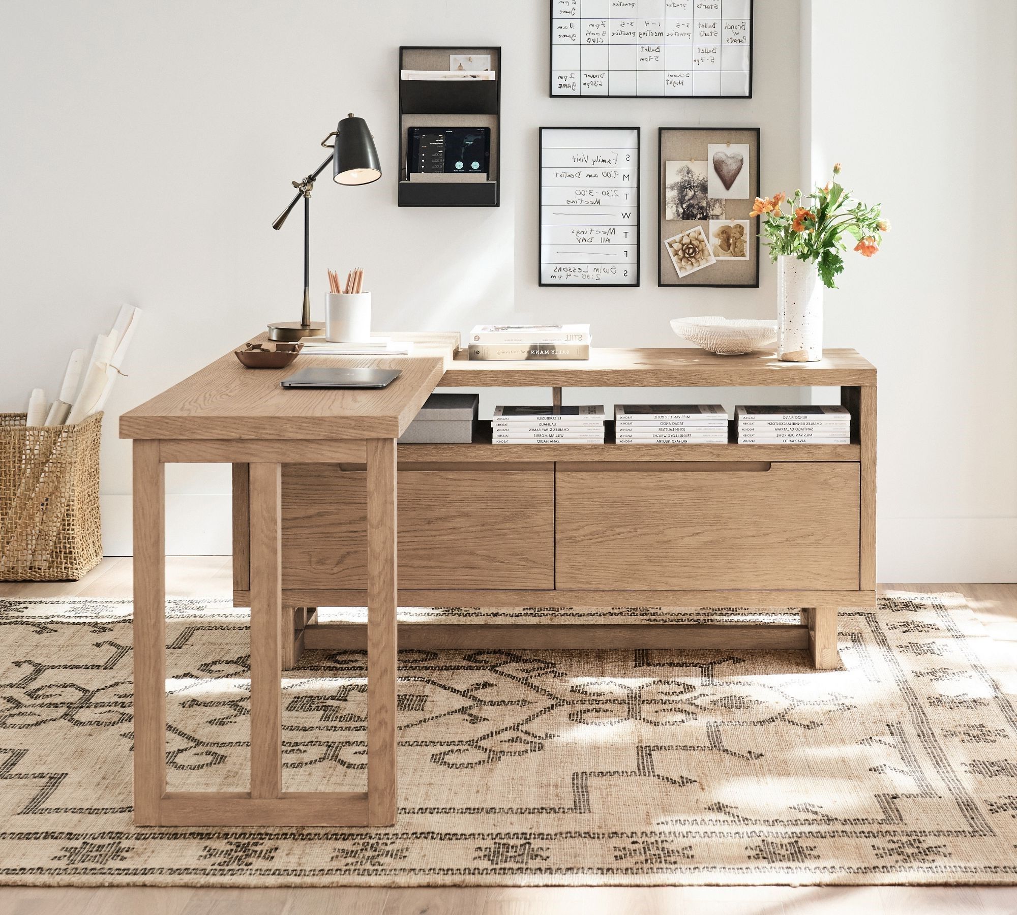 Portola L Shape Rotating Desk-Left thumbnail 2