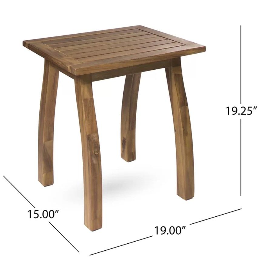 Bevelyn 2 Person Outdoor Seating Group Table thumbnail 2