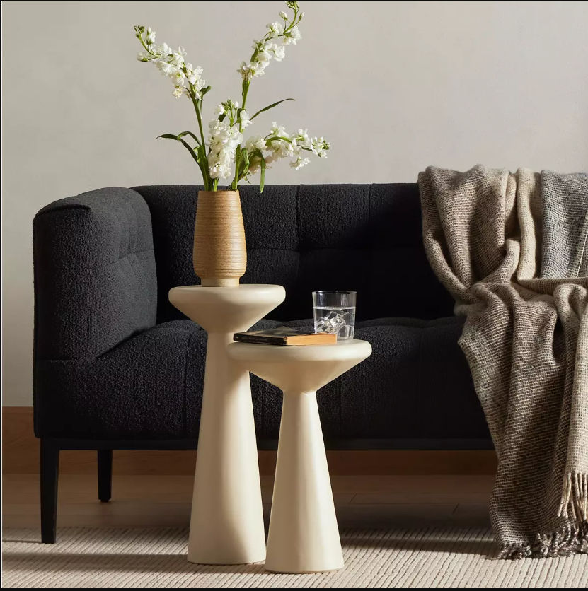 Ravine Concrete Accent Tables Set Of 2 Tall thumbnail 2