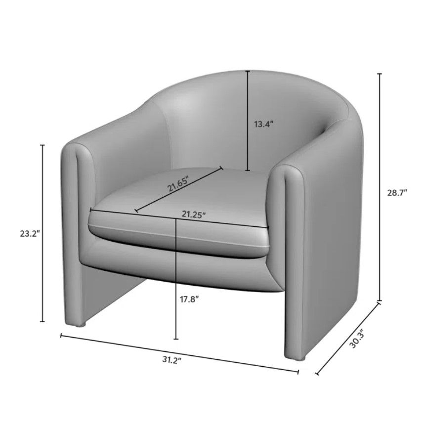 Daiona Upholstered Armchair thumbnail 3