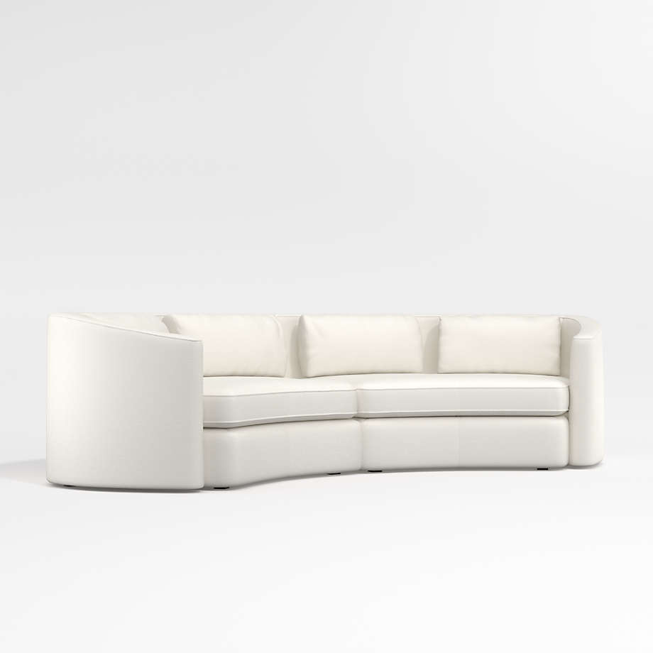 Nouveau 2-Piece Curved Sectional Sofa thumbnail 2