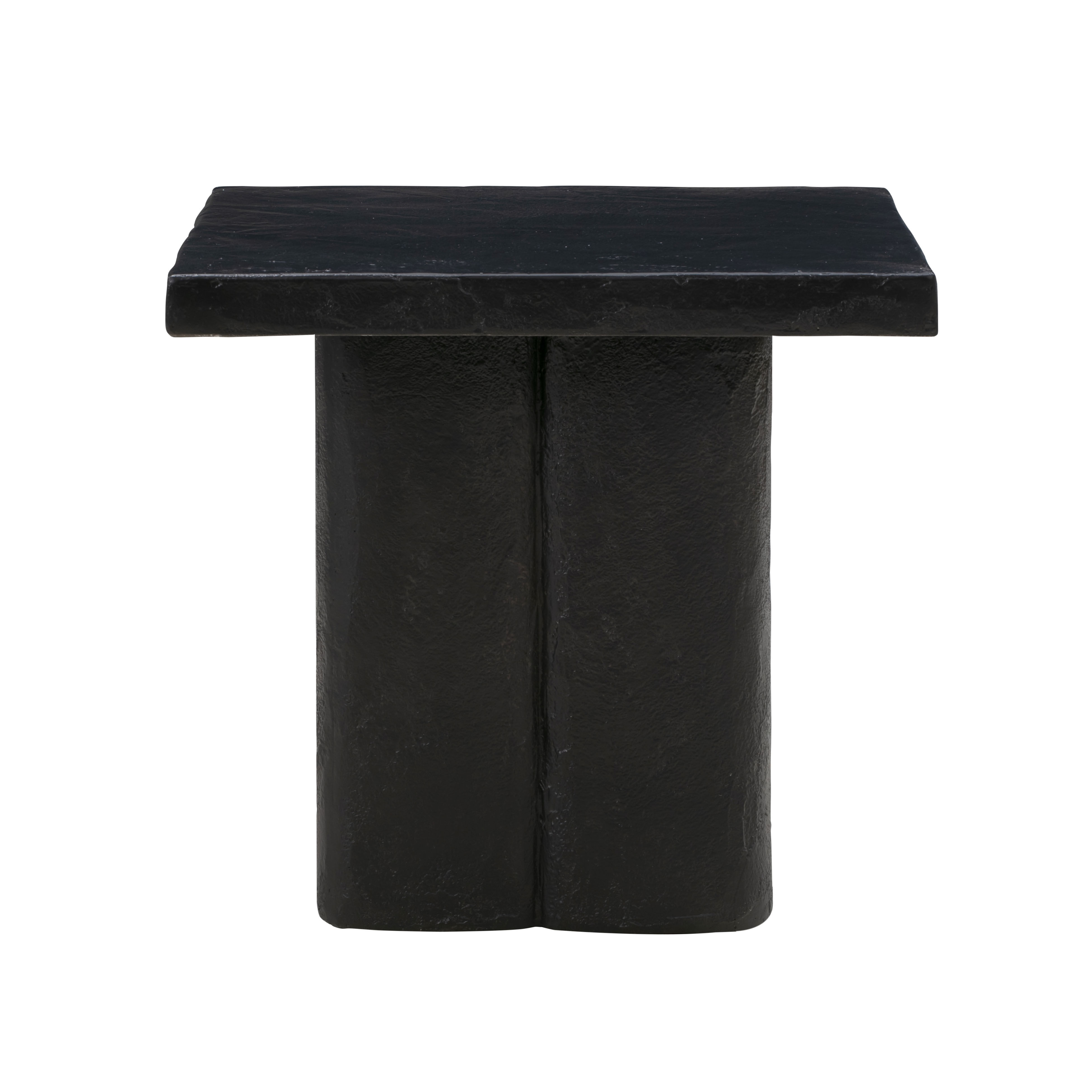 Layke Black Concrete Side Table thumbnail 3