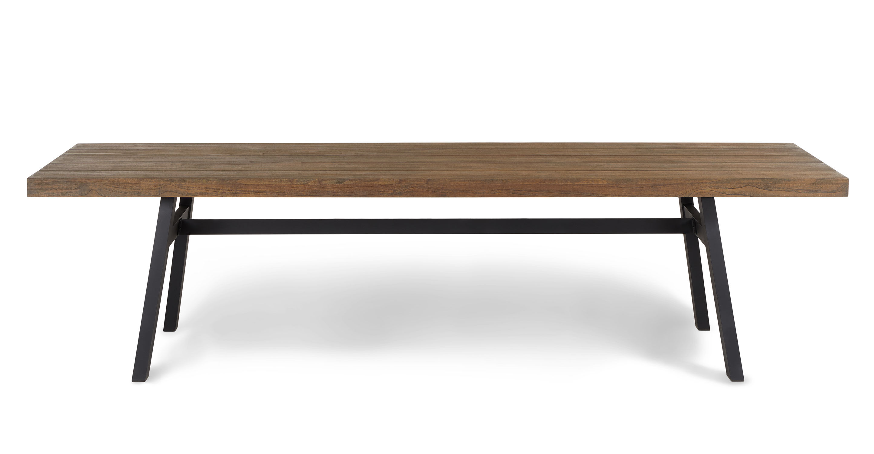Sardis Vintage Brown Dining Table for 10 thumbnail 3