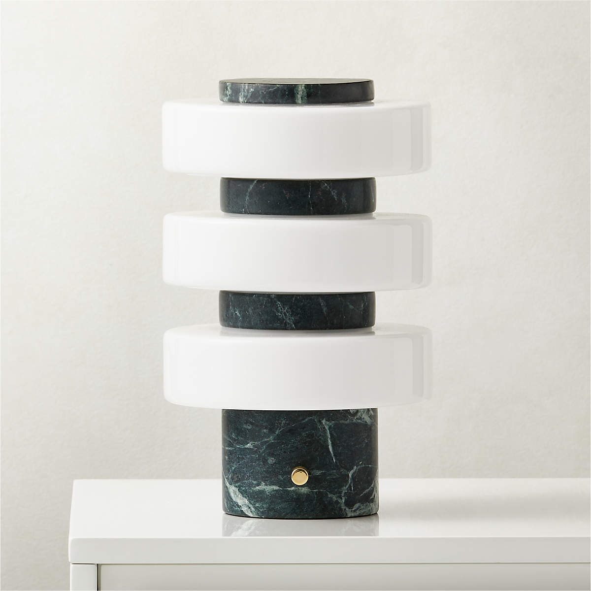 MERCURY GREEN MARBLE TABLE LAMP thumbnail 2
