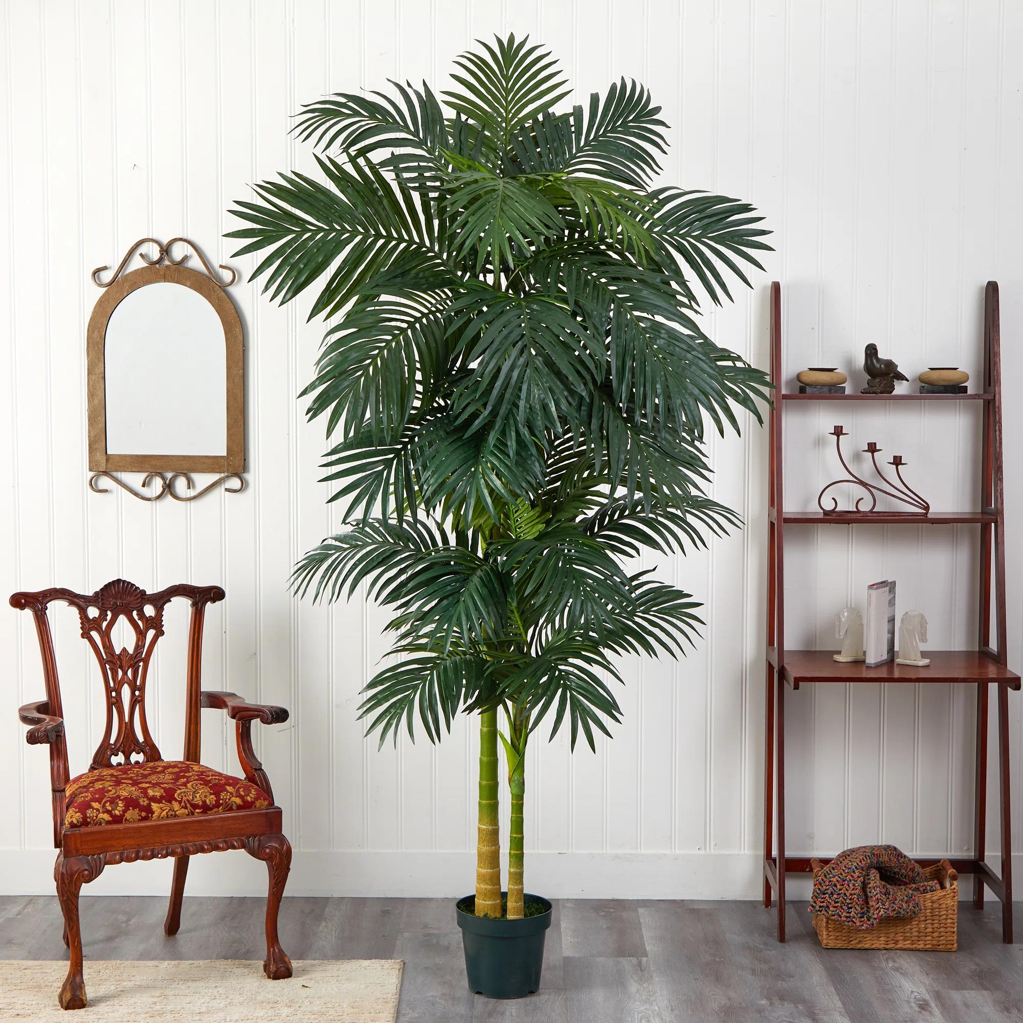 96" Artificial Cane Palm Tree in Pot Bay Isle Home™ thumbnail 2