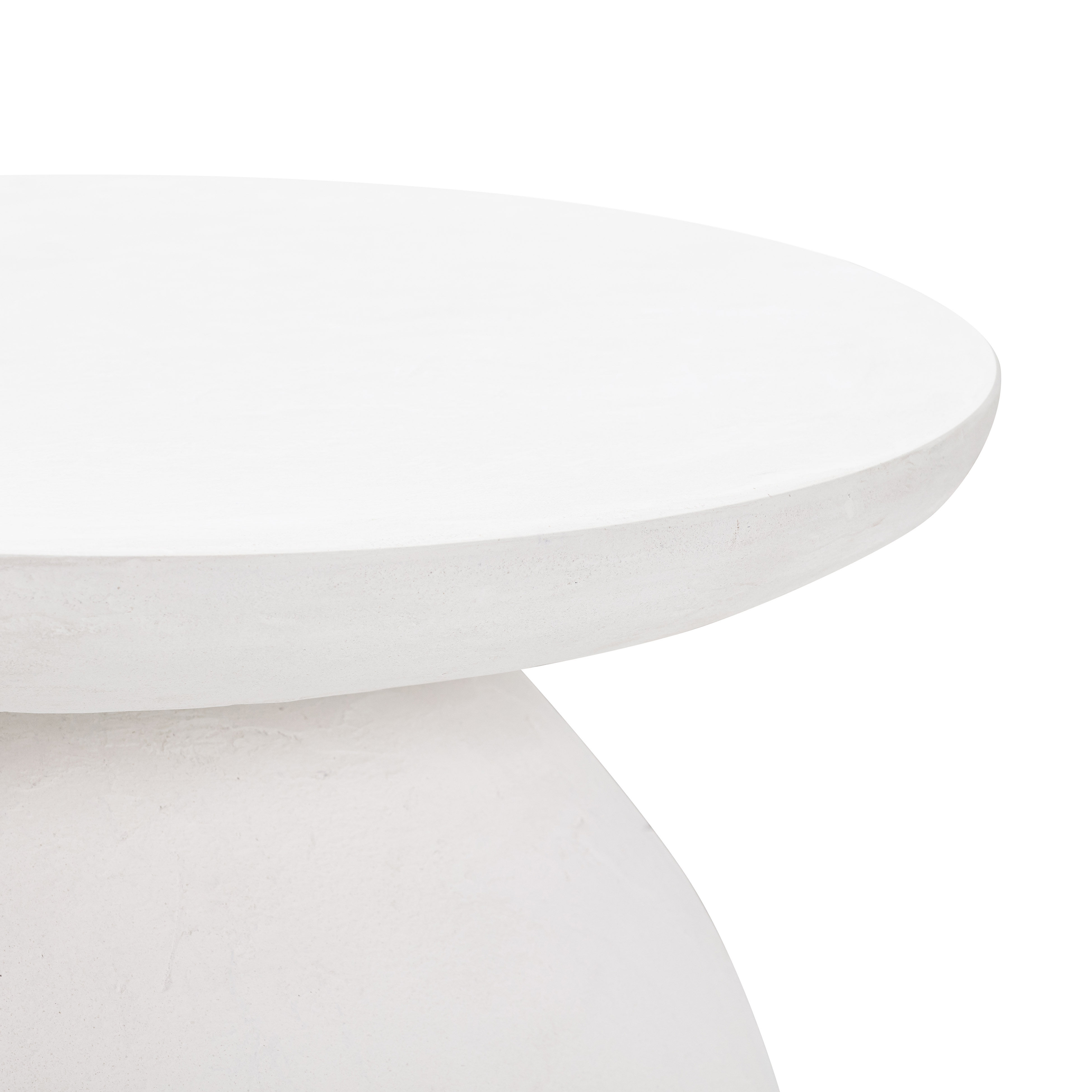 Chloe White Concrete Side Table thumbnail 5