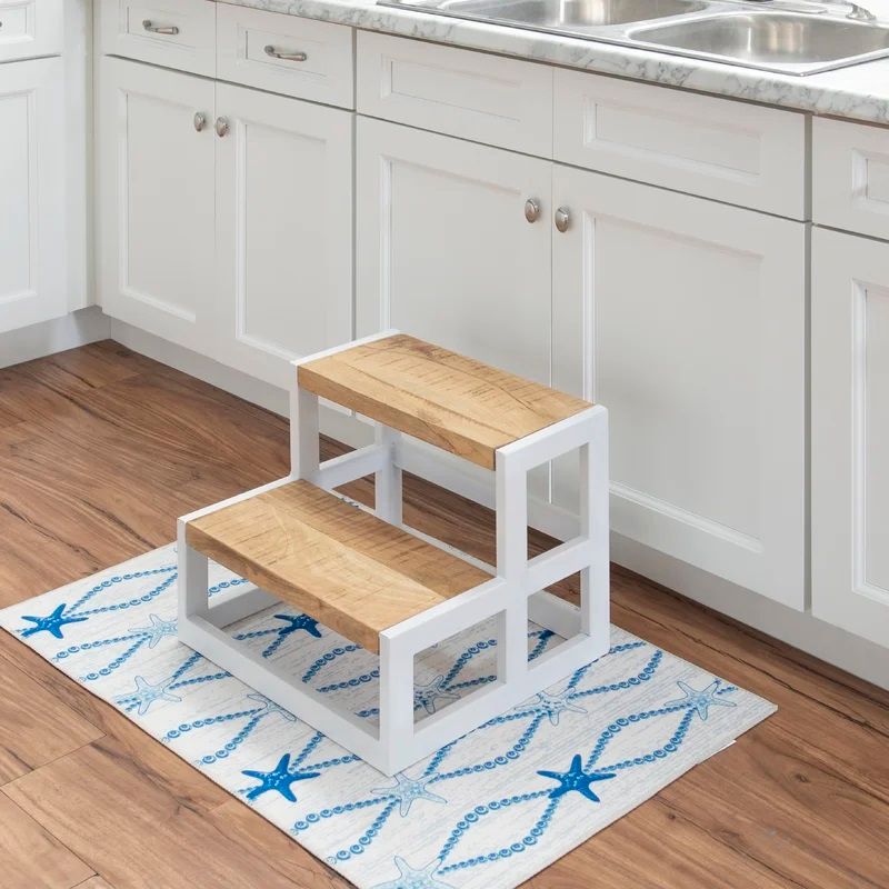Majeski 2 Step Wood Step Stool thumbnail 2