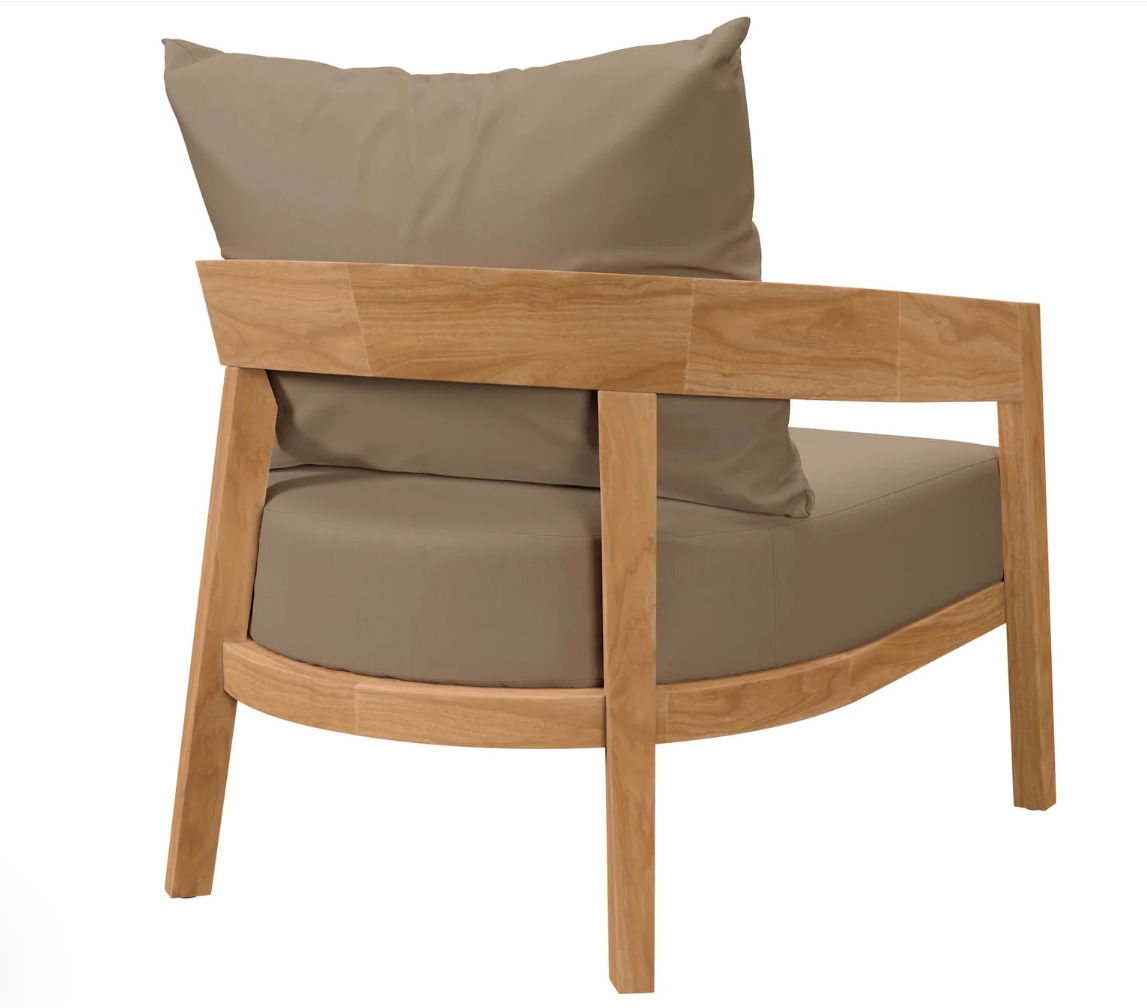  Brimwell Teak Wood Outdoor Patio Armchair thumbnail 5