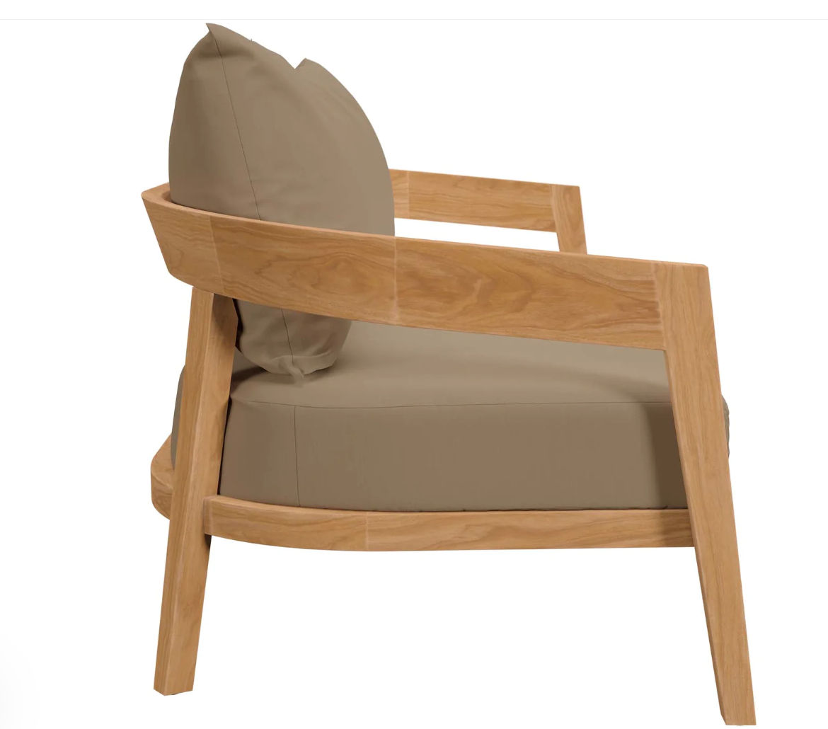 Brimwell Teak Wood Outdoor Patio Loveseat thumbnail 3