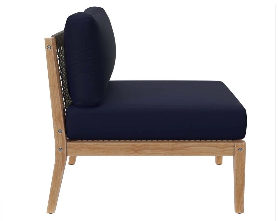 Azure Teak Armless Chair thumbnail 4