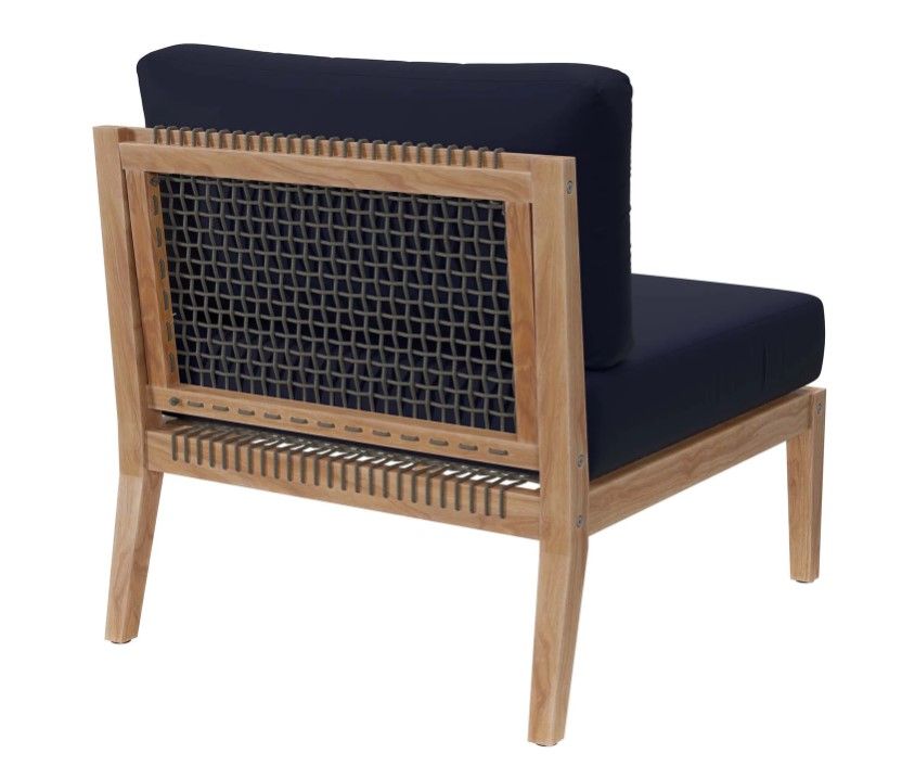 Azure Teak Armless Chair thumbnail 5
