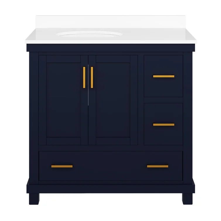 Eloise Free Standing Single Bathroom Vanity thumbnail 3