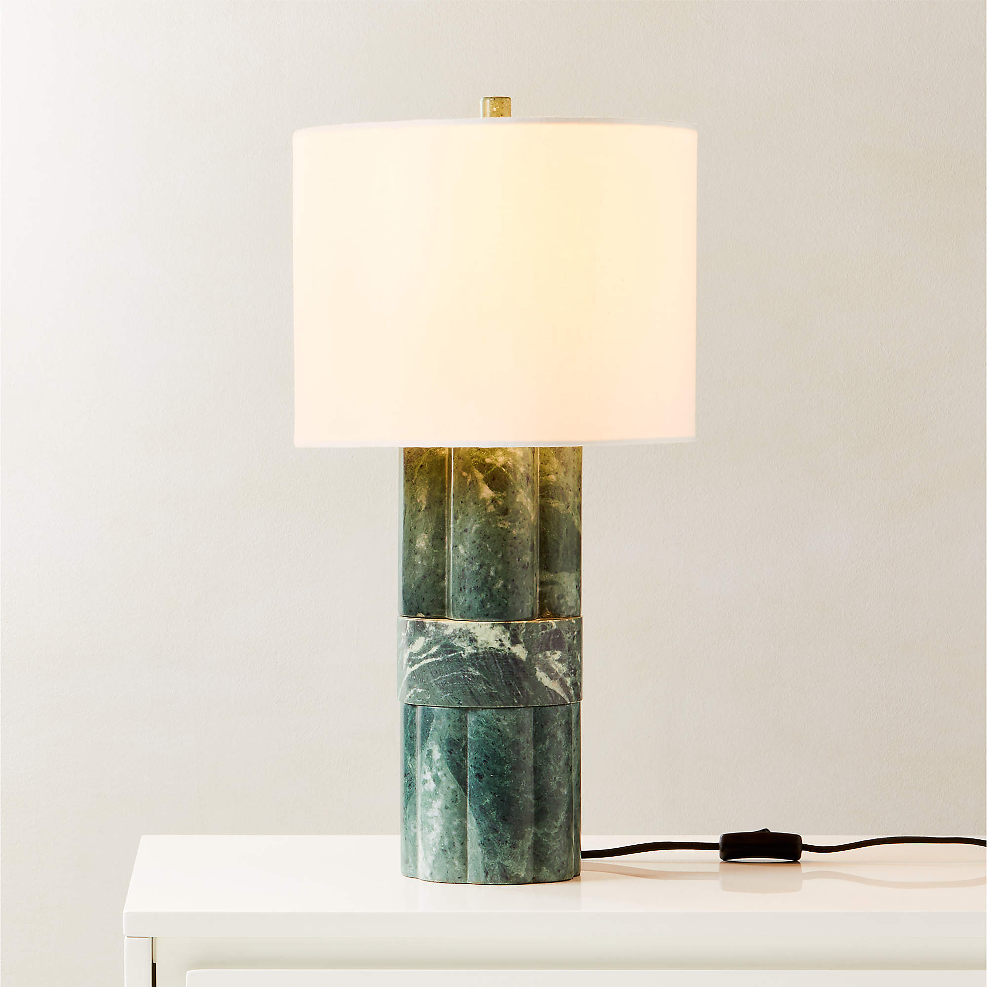 Walden Green Marble Table Lamp Tall thumbnail 2