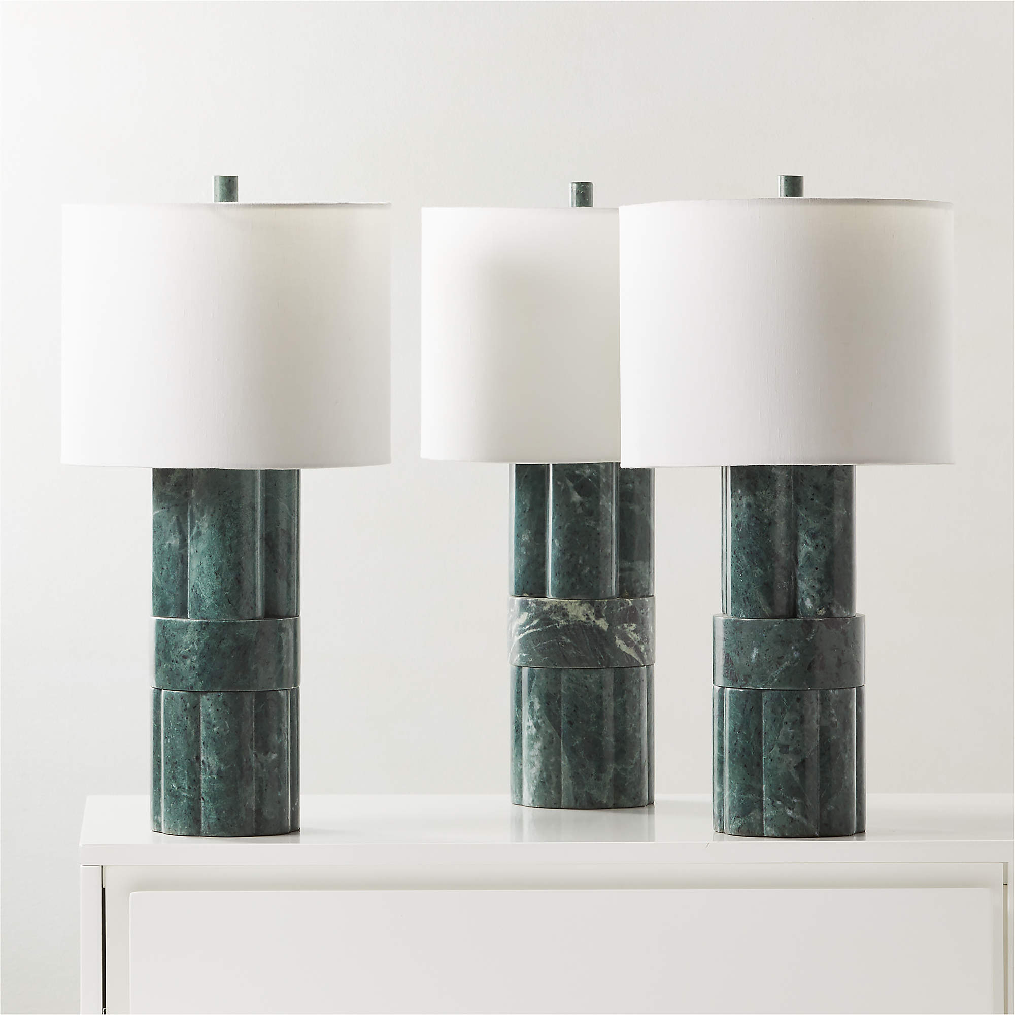 Walden Green Marble Table Lamp Tall thumbnail 5