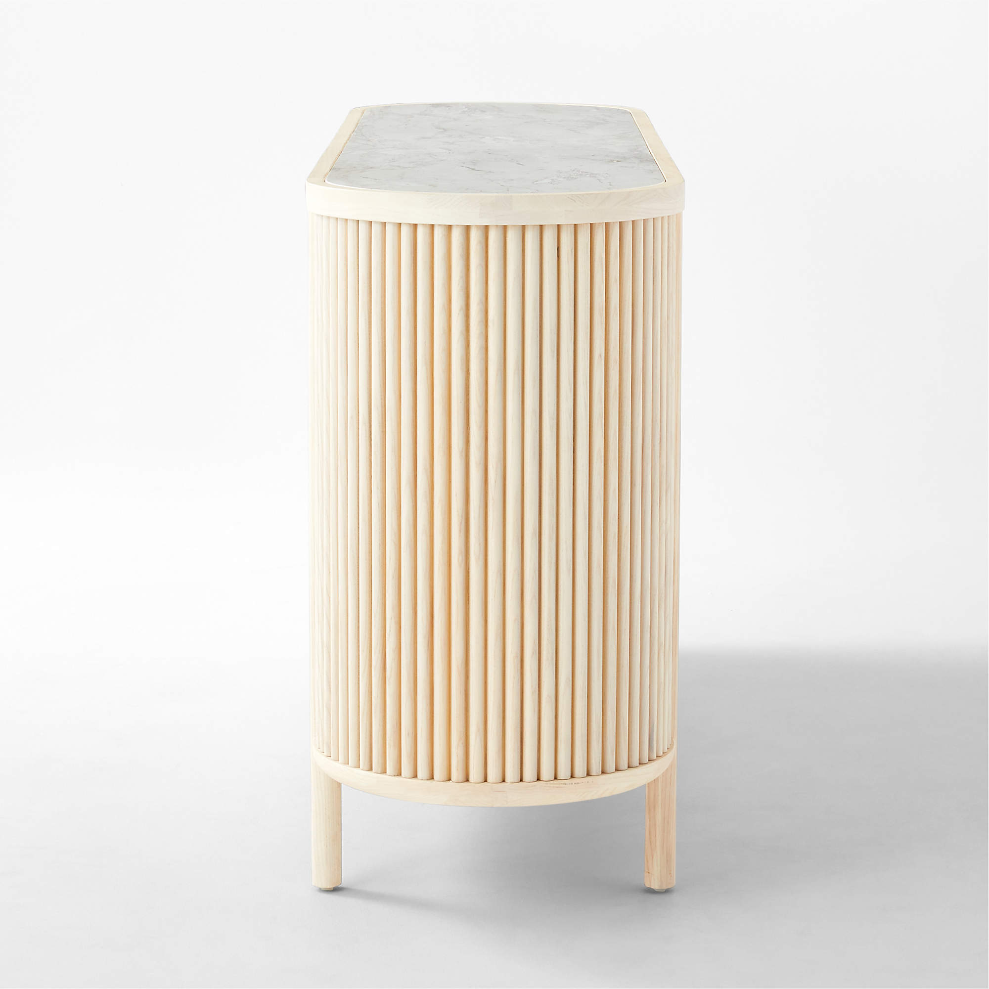 Cypress White washed Wood Credenza thumbnail 4