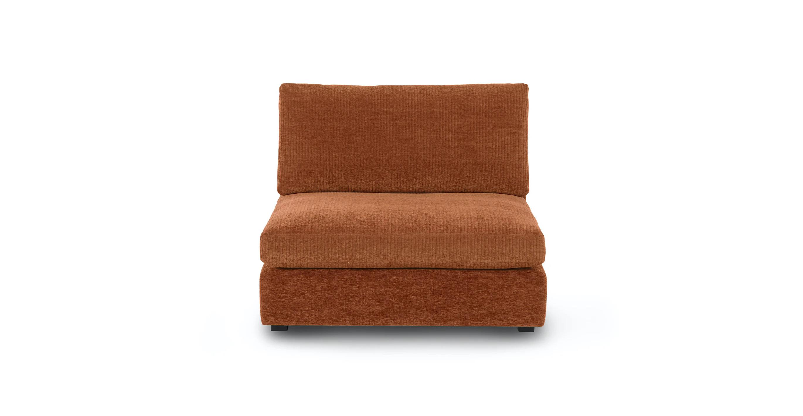 Beta Rowan Orange Armless Chair Module thumbnail 2