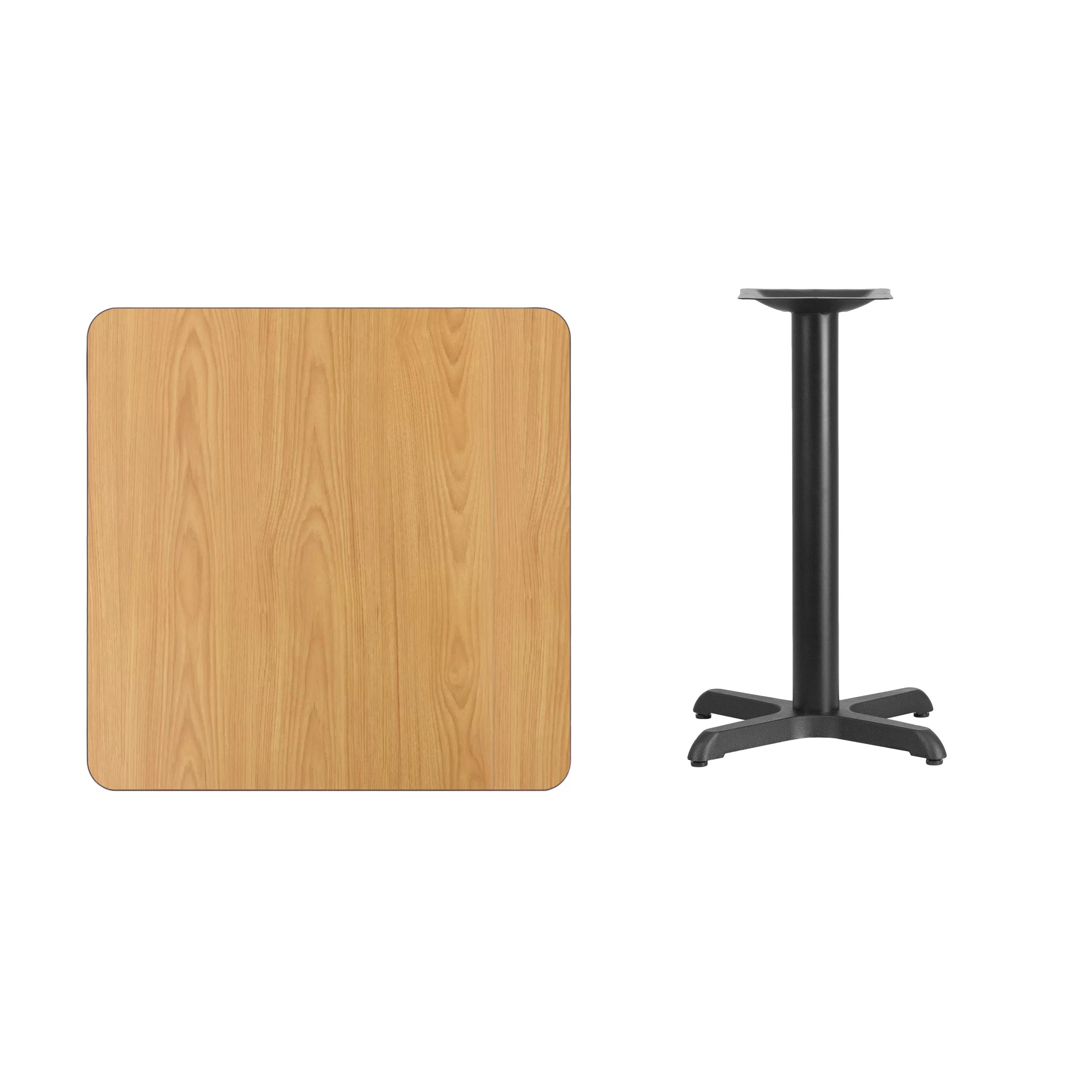 Square Laminate Dining Table Top with Base thumbnail 2
