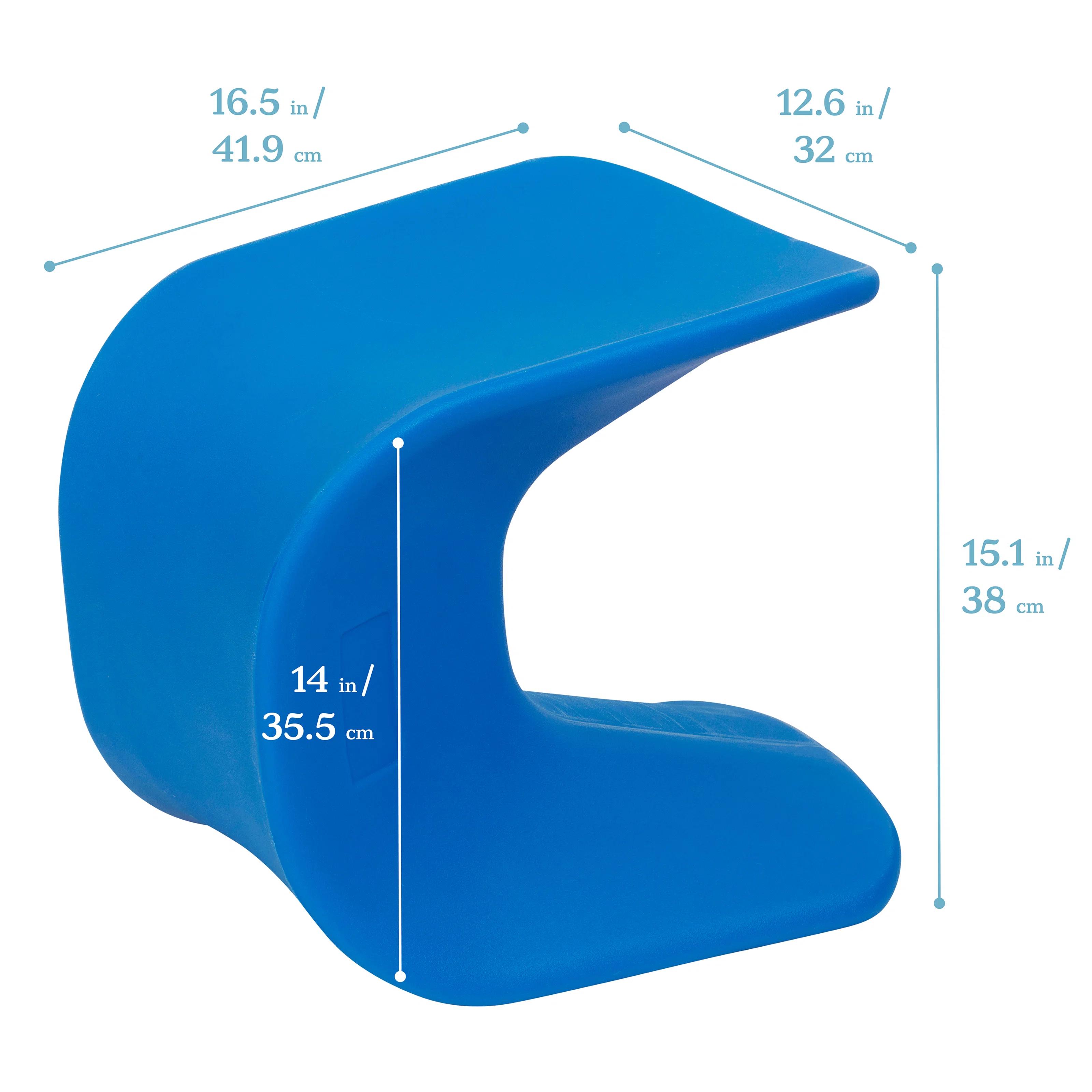 ECR4Kids Wave Seat Perch Stool-Set of 2 thumbnail 3