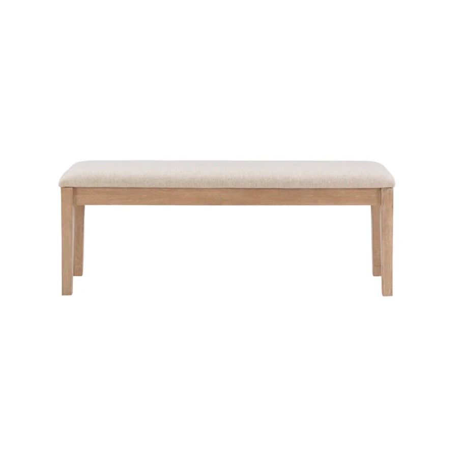 Whipkey Solid Wood Upholstered Dining or Entryway Bench thumbnail 3