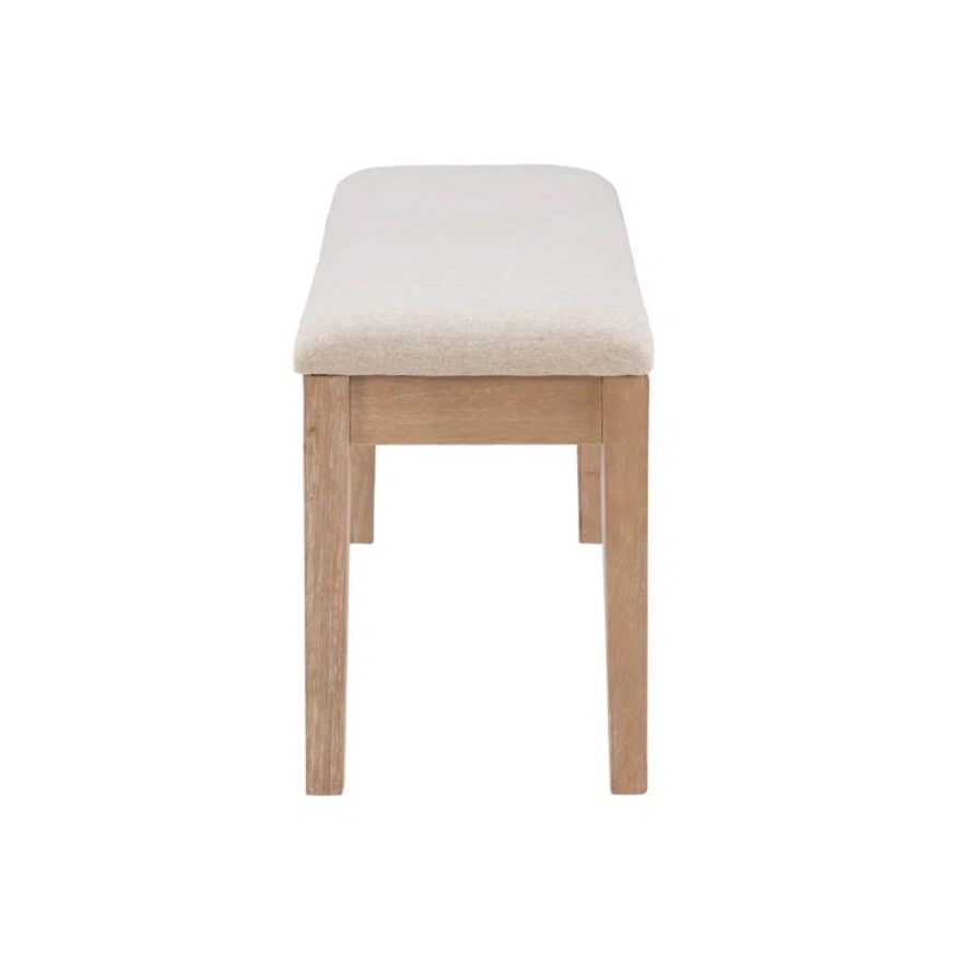 Whipkey Solid Wood Upholstered Dining or Entryway Bench thumbnail 6