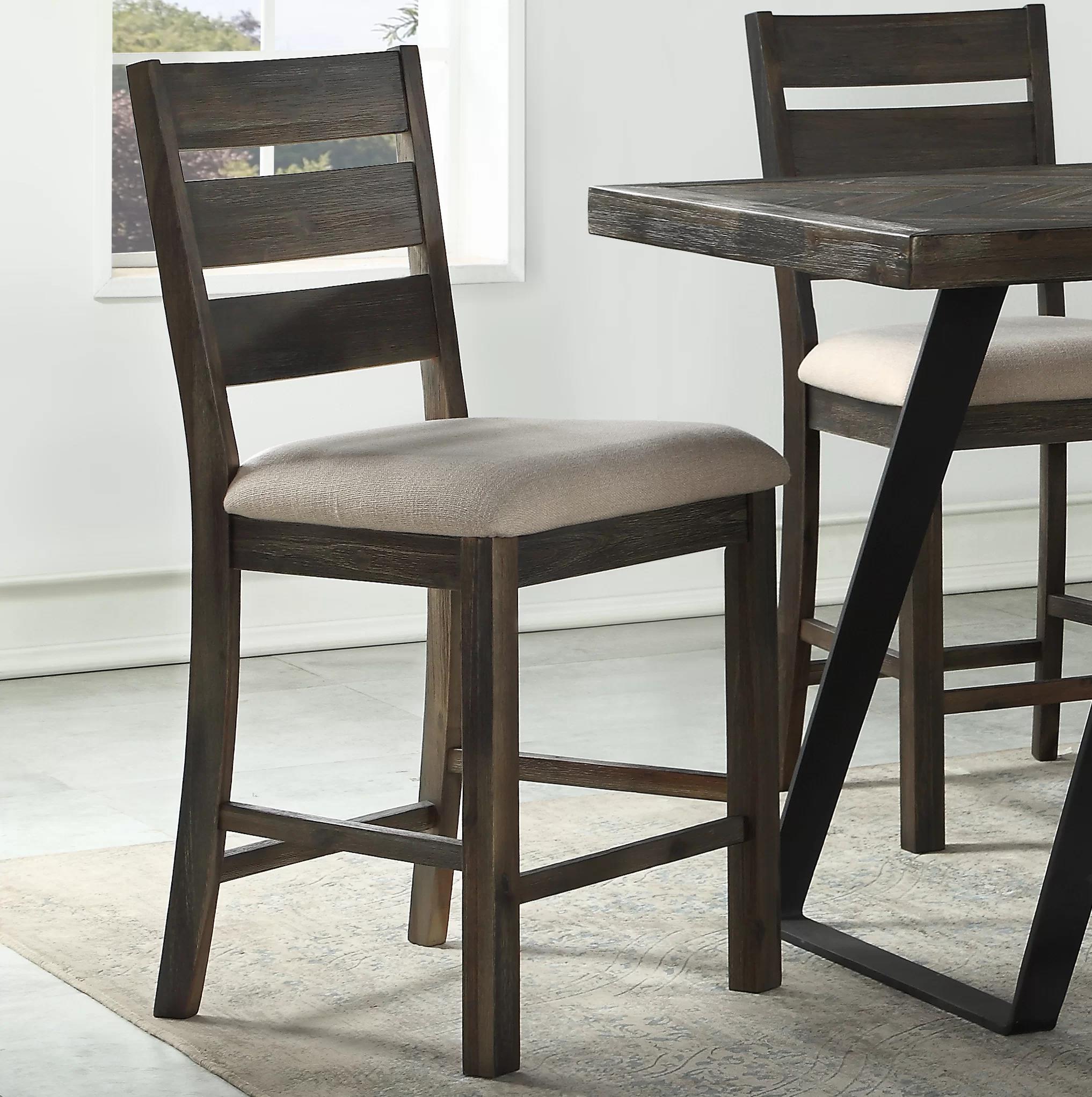 Symone Short Counter Stool-Set of 2 thumbnail 2