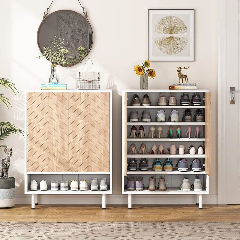 18 Pair Shoe Storage Cabinet thumbnail 2